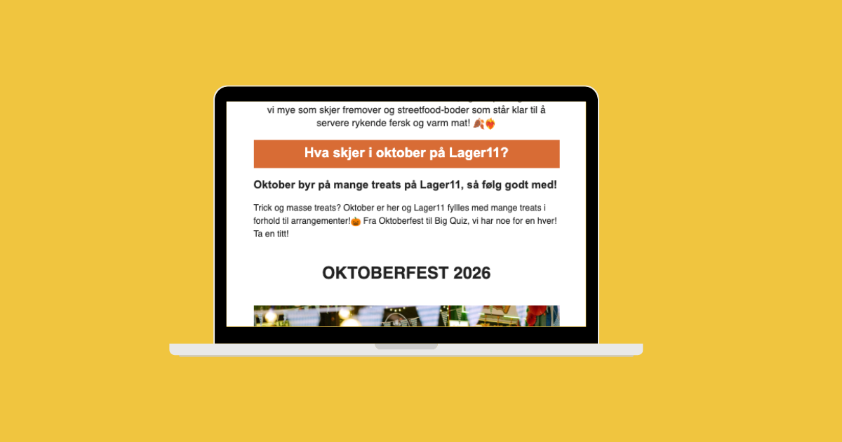 Visste du at vi har et nyhetsbrev?