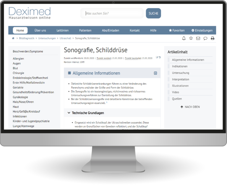 Screenshot Schilddrüse